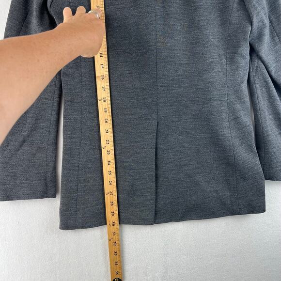 Holland & Sherry Blazer Mens Size 42R Gray Two-Button Merino Wool Red Lining - Picture 7 of 10